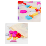 Maxbell Shape Color Recognition Blocks Colorful Learning Toys for Kids Gift Toddlers
