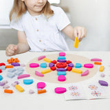 Maxbell Shape Color Recognition Blocks Colorful Learning Toys for Kids Gift Toddlers