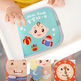 Baby Cloth Book Cartoon Fabric Book for Imagination Language Reading Ability babies day