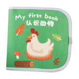 Baby Cloth Book Cartoon Fabric Book for Imagination Language Reading Ability animal