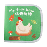 Baby Cloth Book Cartoon Fabric Book for Imagination Language Reading Ability animal