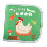 Baby Cloth Book Cartoon Fabric Book for Imagination Language Reading Ability animal