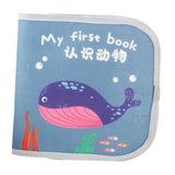 Baby Cloth Book Cartoon Fabric Book for Imagination Language Reading Ability sea