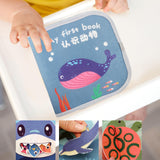 Baby Cloth Book Cartoon Fabric Book for Imagination Language Reading Ability sea