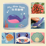 Baby Cloth Book Cartoon Fabric Book for Imagination Language Reading Ability sea