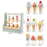 Ice Cream Toys Play Set Role Play for Birthday Gifts Preschool Girls and Boys