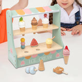 Ice Cream Toys Play Set Role Play for Birthday Gifts Preschool Girls and Boys