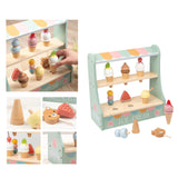 Ice Cream Toys Play Set Role Play for Birthday Gifts Preschool Girls and Boys