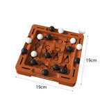 Logical Chess Track Brain Teaser Toy for Travel Camping Ages 7-14 Years Square