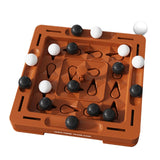 Logical Chess Track Brain Teaser Toy for Travel Camping Ages 7-14 Years Square