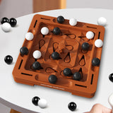 Logical Chess Track Brain Teaser Toy for Travel Camping Ages 7-14 Years Square