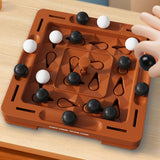 Logical Chess Track Brain Teaser Toy for Travel Camping Ages 7-14 Years Square