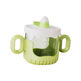 Sippy Cup 10 oz Cartoon Portable with Straw Water Cup for Boys Toddlers Baby green