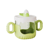 Sippy Cup 10 oz Cartoon Portable with Straw Water Cup for Boys Toddlers Baby green