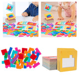 Wooden Blocks Puzzle Stem Brain Teasers Toy for Kids Birthday Gifts Children