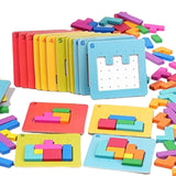 Russian Blocks Puzzle Portable for 3 4 5 6 7 8 9 10 Year Old Gift Boys Girls