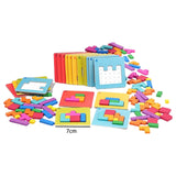 Russian Blocks Puzzle Portable for 3 4 5 6 7 8 9 10 Year Old Gift Boys Girls