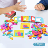 Russian Blocks Puzzle Portable for 3 4 5 6 7 8 9 10 Year Old Gift Boys Girls