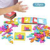 Russian Blocks Puzzle Portable for 3 4 5 6 7 8 9 10 Year Old Gift Boys Girls