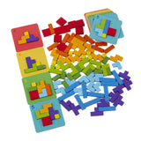 Wooden Puzzle Block Stem Wooden Puzzle for Holiday Gifts Boys Girls Children