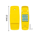 Swing Set Phone Toys Pretend Play Numeric Key Telephone for Educational Gift Yellow