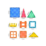 3D Magnetic Building Tiles Creativity 3D Puzzles Stacking Toy 60pieces