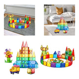 3D Magnetic Building Tiles Creativity 3D Puzzles Stacking Toy 60pieces