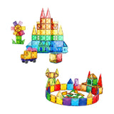 3D Magnetic Building Tiles Creativity 3D Puzzles Stacking Toy 60pieces