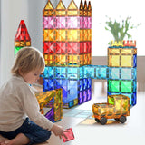 3D Magnetic Building Tiles Creativity 3D Puzzles Stacking Toy 60pieces