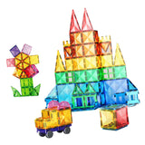 3D Magnetic Building Tiles Creativity 3D Puzzles Stacking Toy 100pieces