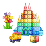 3D Magnetic Building Tiles Creativity 3D Puzzles Stacking Toy 100pieces