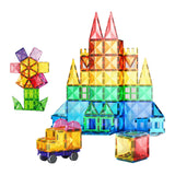 3D Magnetic Building Tiles Creativity 3D Puzzles Stacking Toy 100pieces