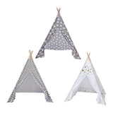 Kids Teepee for Indoor Outdoor Hut Playhouse for Parties Backyard Parks Gray