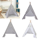 Kids Teepee for Indoor Outdoor Hut Playhouse for Parties Backyard Parks Gray