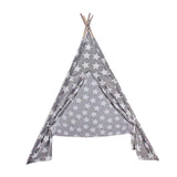 Kids Teepee for Indoor Outdoor Hut Playhouse for Parties Backyard Parks Gray