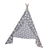 Kids Teepee for Indoor Outdoor Hut Playhouse for Parties Backyard Parks Gray