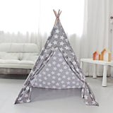 Kids Teepee for Indoor Outdoor Hut Playhouse for Parties Backyard Parks Gray