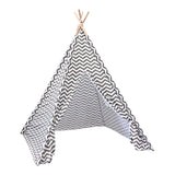 Kids Teepee for Indoor Outdoor Hut Playhouse for Parties Backyard Parks Stripe