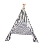 Kids Teepee for Indoor Outdoor Hut Playhouse for Parties Backyard Parks Stripe