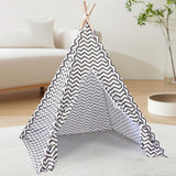 Kids Teepee for Indoor Outdoor Hut Playhouse for Parties Backyard Parks Stripe