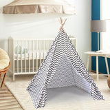 Kids Teepee for Indoor Outdoor Hut Playhouse for Parties Backyard Parks Stripe