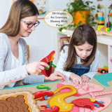 Teaching Body Parts Felt Board Diy Body Structure Puzzle for Gift Kids