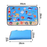 Montessori Toy Early Education Portable Hand Eye Coordination Busy Board Set Mermaid