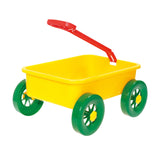 Pretend Play Wagon Toy Beach Activities Pull Car Toy for Indoor Seaside Yard Yellow