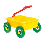 Pretend Play Wagon Toy Beach Activities Pull Car Toy for Indoor Seaside Yard Yellow