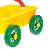 Pretend Play Wagon Toy Beach Activities Pull Car Toy for Indoor Seaside Yard Yellow