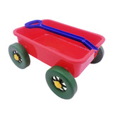 Pretend Play Wagon Toy Beach Activities Pull Car Toy for Indoor Seaside Yard Red