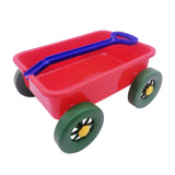 Pretend Play Wagon Toy Beach Activities Pull Car Toy for Indoor Seaside Yard Red