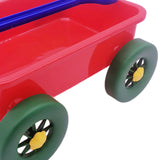 Pretend Play Wagon Toy Beach Activities Pull Car Toy for Indoor Seaside Yard Red