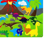 Felt Busy Board Teaching Aids for Ages 1-5 Years Old Airplane Car Toy Travel Dinosaur Sun